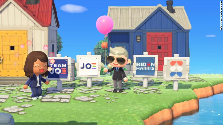 The Biden Campaign made an Animal Crossing yard sign. …okay fine whatever