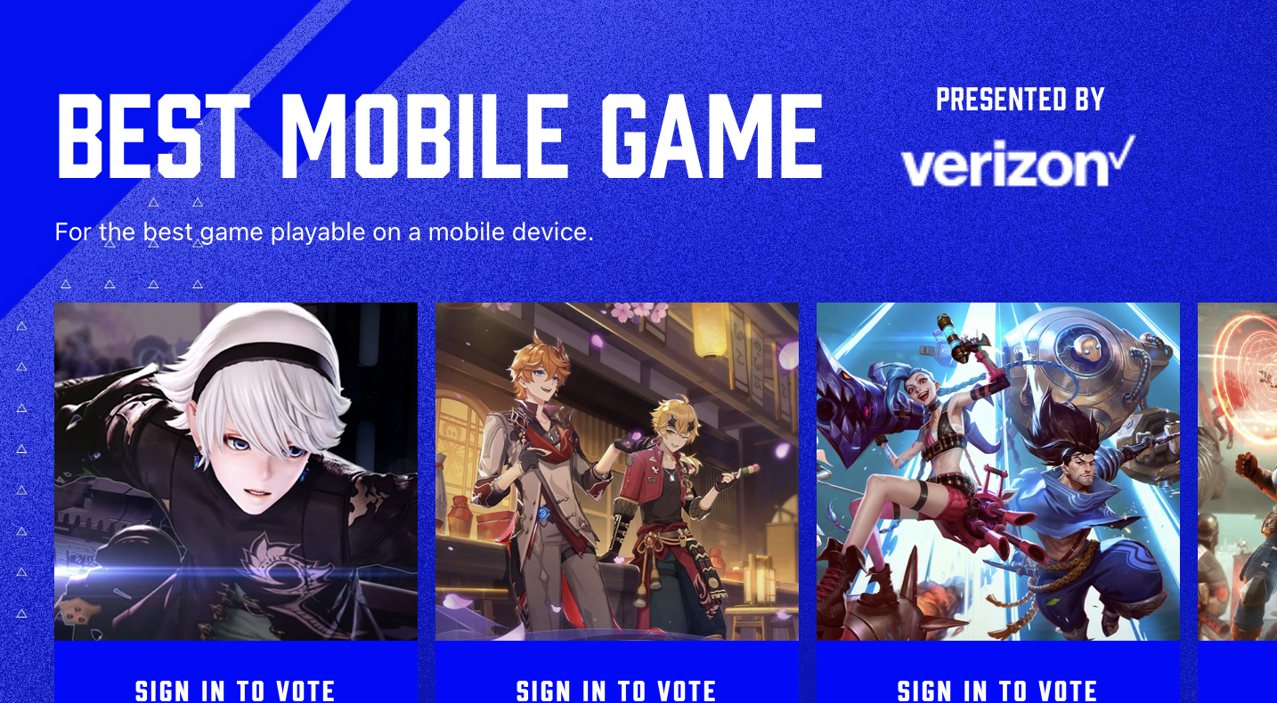 The Finalists for 2021 - Mobile Games Awards